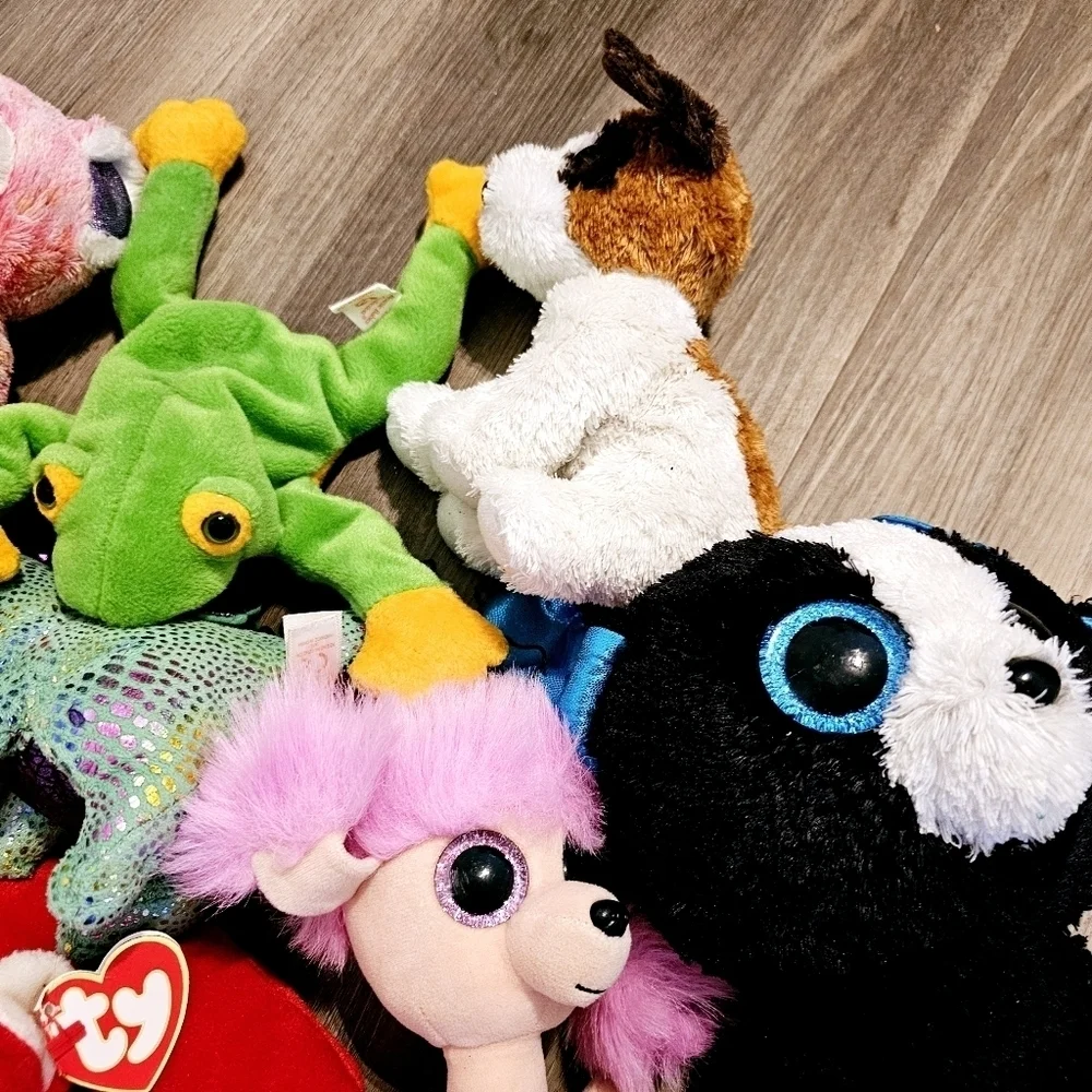 Ty Toys Lot Of 11 Stuffed Animal Toys
